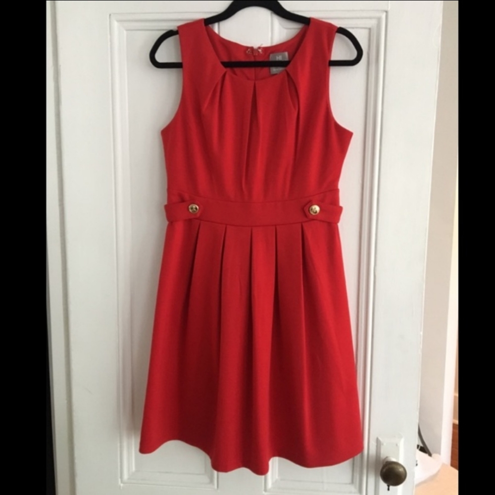 Anthropologie Hi There Karen Walker Red Dress